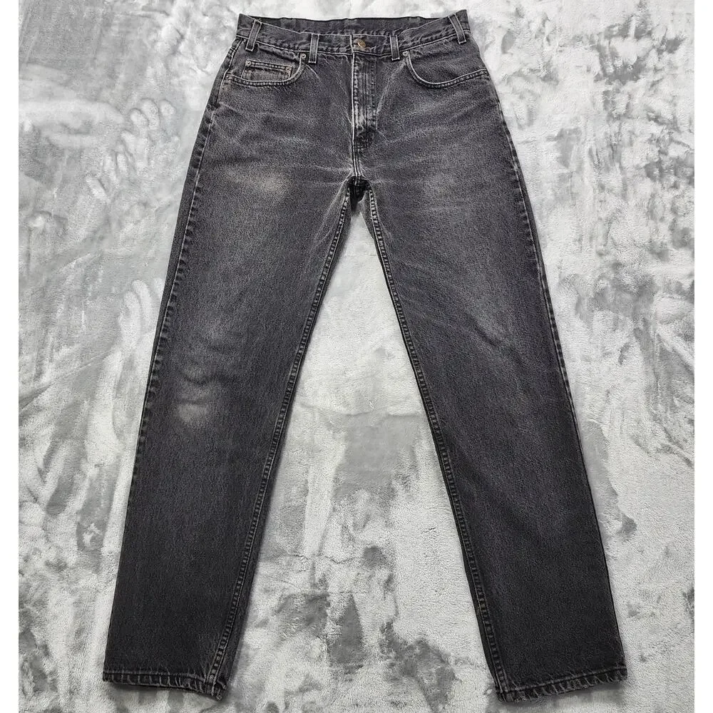 Vintage 90s Arizona Jeans Co Mens 32*X33* Black Relaxed Fit Tapered Denim Casual